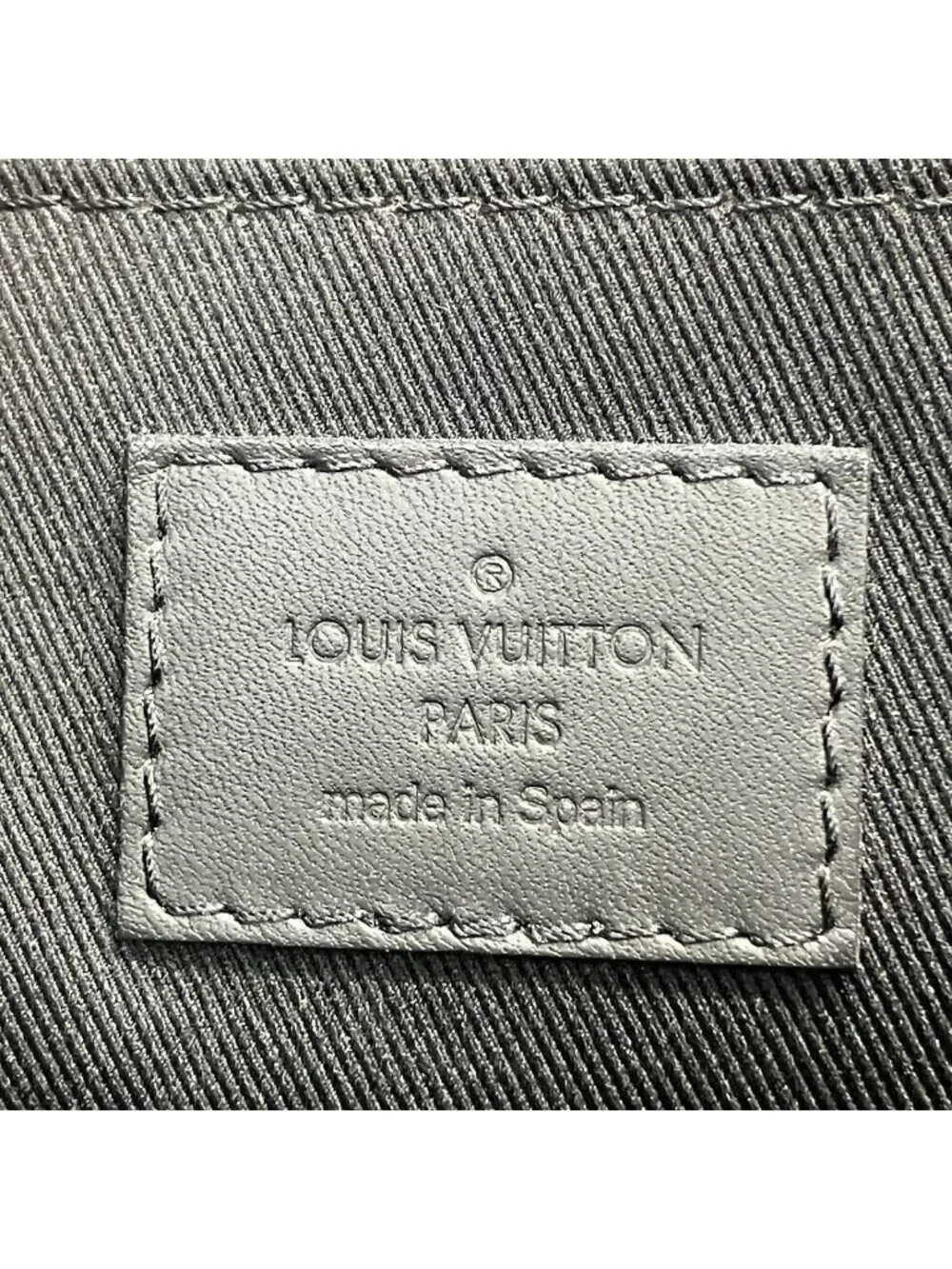 Louis Vuitton Pochette Discovery Monogram Shadow Clutch Leather